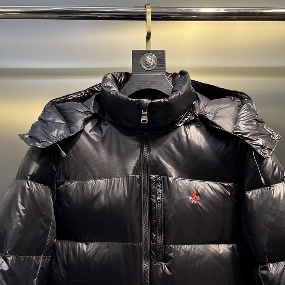 Ralph Lauren Black Hooded Down Jacket - Picture 3 of 9